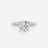 Martini Hidden Halo Engagement Ring