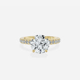 Martini Hidden Halo Engagement Ring