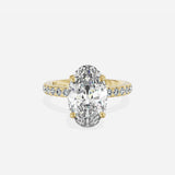 Martini Hidden Halo Engagement Ring