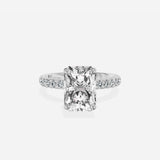 Martini Hidden Halo Engagement Ring