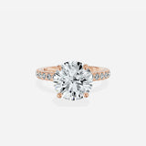 Martini Hidden Halo Engagement Ring