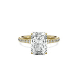 Martini Pave Solitaire Engagement Ring - The Better Diamonds