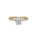 Martini Pave Solitaire Engagement Ring - The Better Diamonds