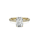 Martini Pave Solitaire Engagement Ring - The Better Diamonds