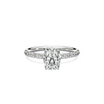 Martini Pave Solitaire Engagement Ring - The Better Diamonds