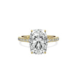 Martini Pave Solitaire Engagement Ring - The Better Diamonds