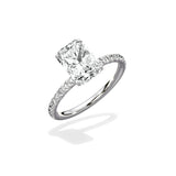 Martini Pave Solitaire Engagement Ring - The Better Diamonds