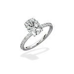 Martini Pave Solitaire Engagement Ring - The Better Diamonds