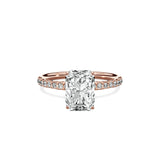 Martini Pave Solitaire Engagement Ring - The Better Diamonds