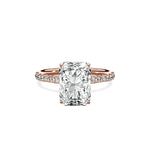 Martini Pave Solitaire Engagement Ring - The Better Diamonds