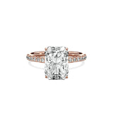 Martini Pave Solitaire Engagement Ring - The Better Diamonds