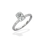 Martini Pave Solitaire Engagement Ring - The Better Diamonds