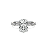 Martini Pave Solitaire Engagement Ring - The Better Diamonds