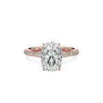 Martini Pave Solitaire Engagement Ring - The Better Diamonds