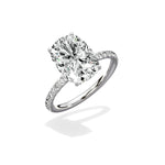 Martini Pave Solitaire Engagement Ring - The Better Diamonds