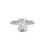 Martini Pave Solitaire Engagement Ring - The Better Diamonds