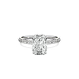 Martini Pave Solitaire Engagement Ring - The Better Diamonds