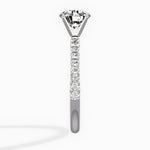 Martini Pave Solitaire Engagement Ring - The Better Diamonds