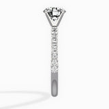 Martini Pave Solitaire Engagement Ring - The Better Diamonds