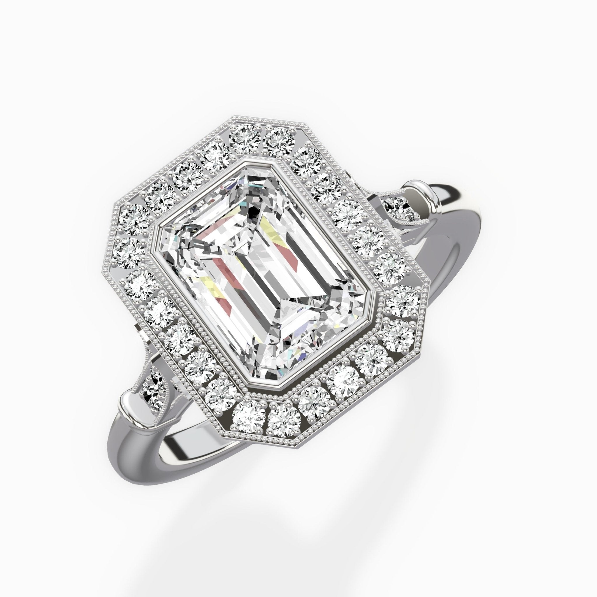 Miami Vintage Style Engagement Ring - The Better Diamonds