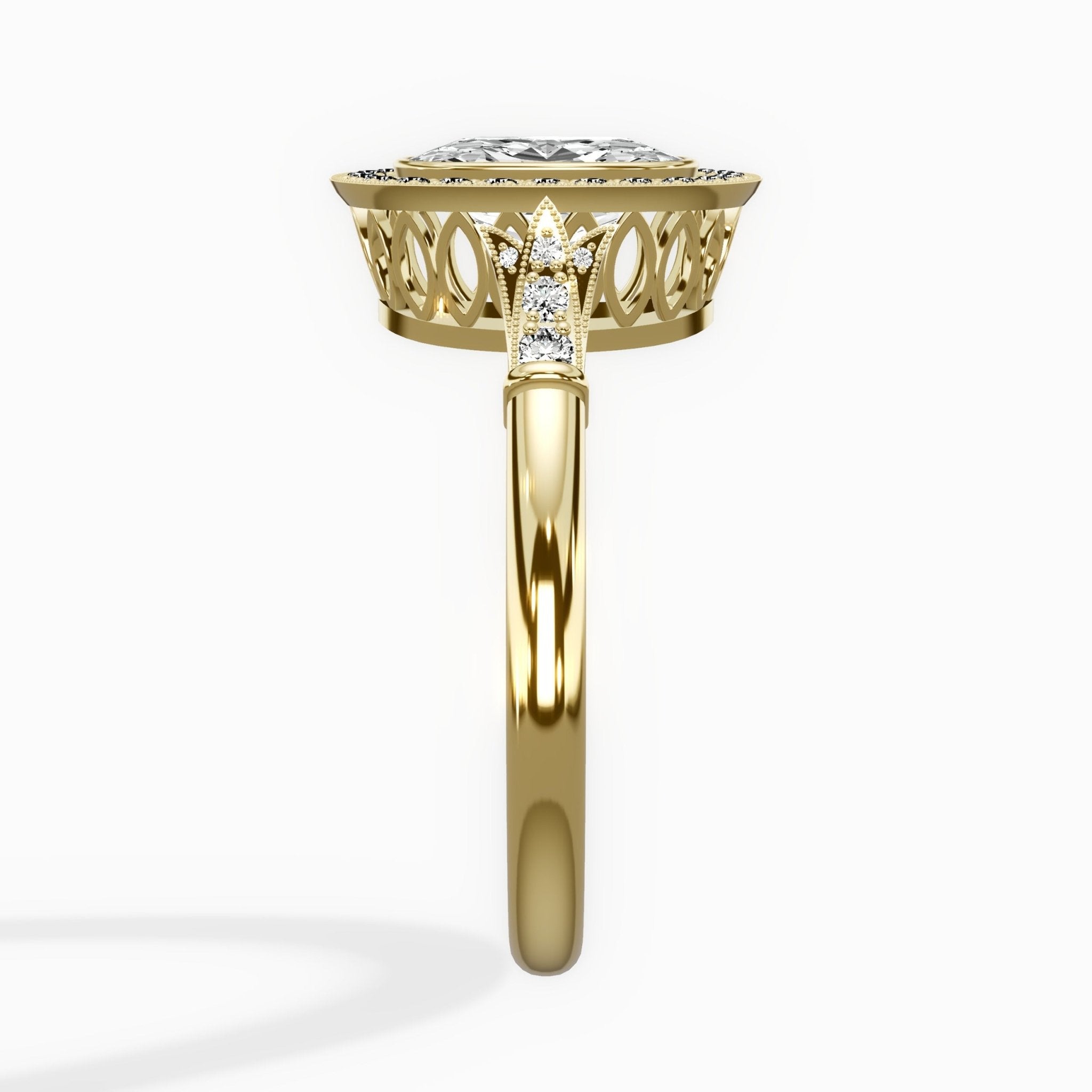 Miami Vintage Style Engagement Ring - The Better Diamonds