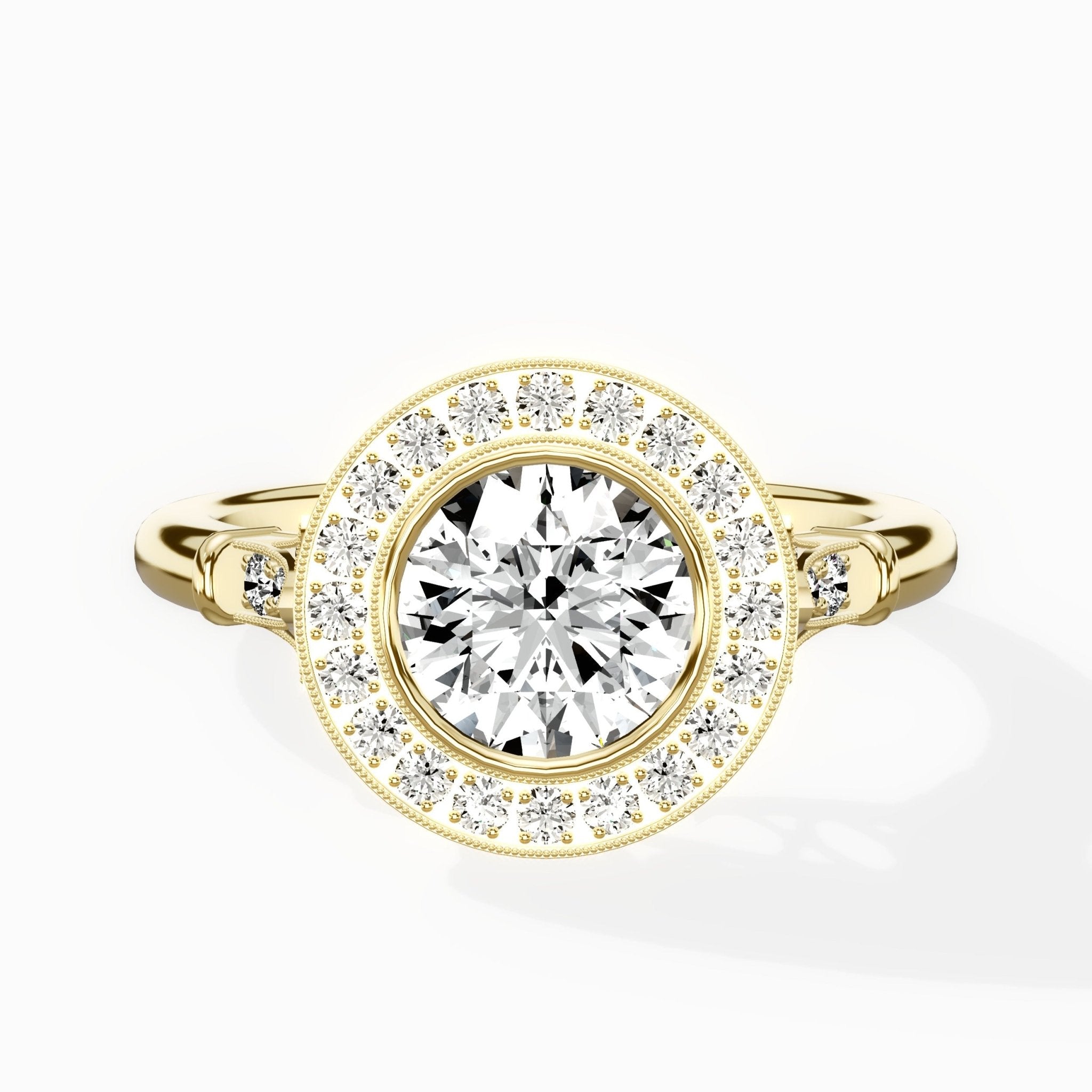 Miami Vintage Style Engagement Ring - The Better Diamonds