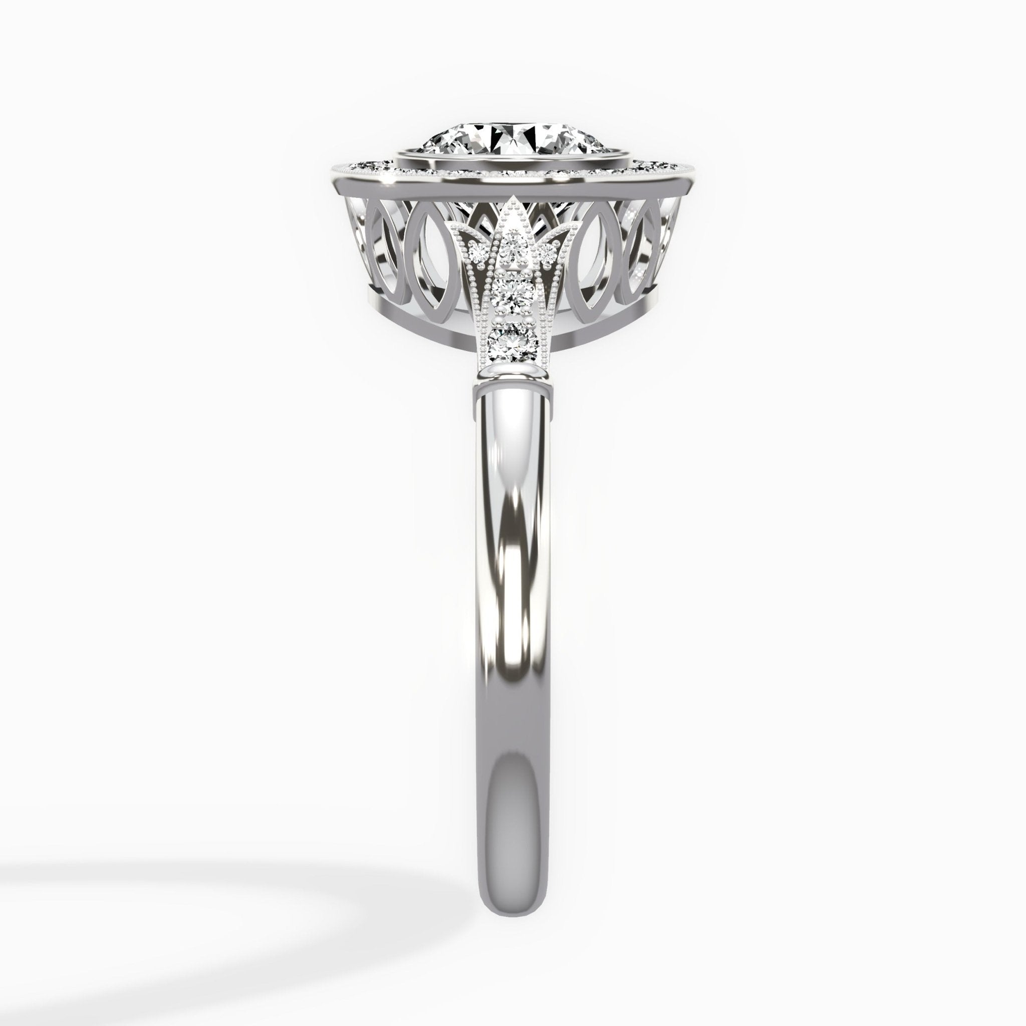 Miami Vintage Style Engagement Ring - The Better Diamonds