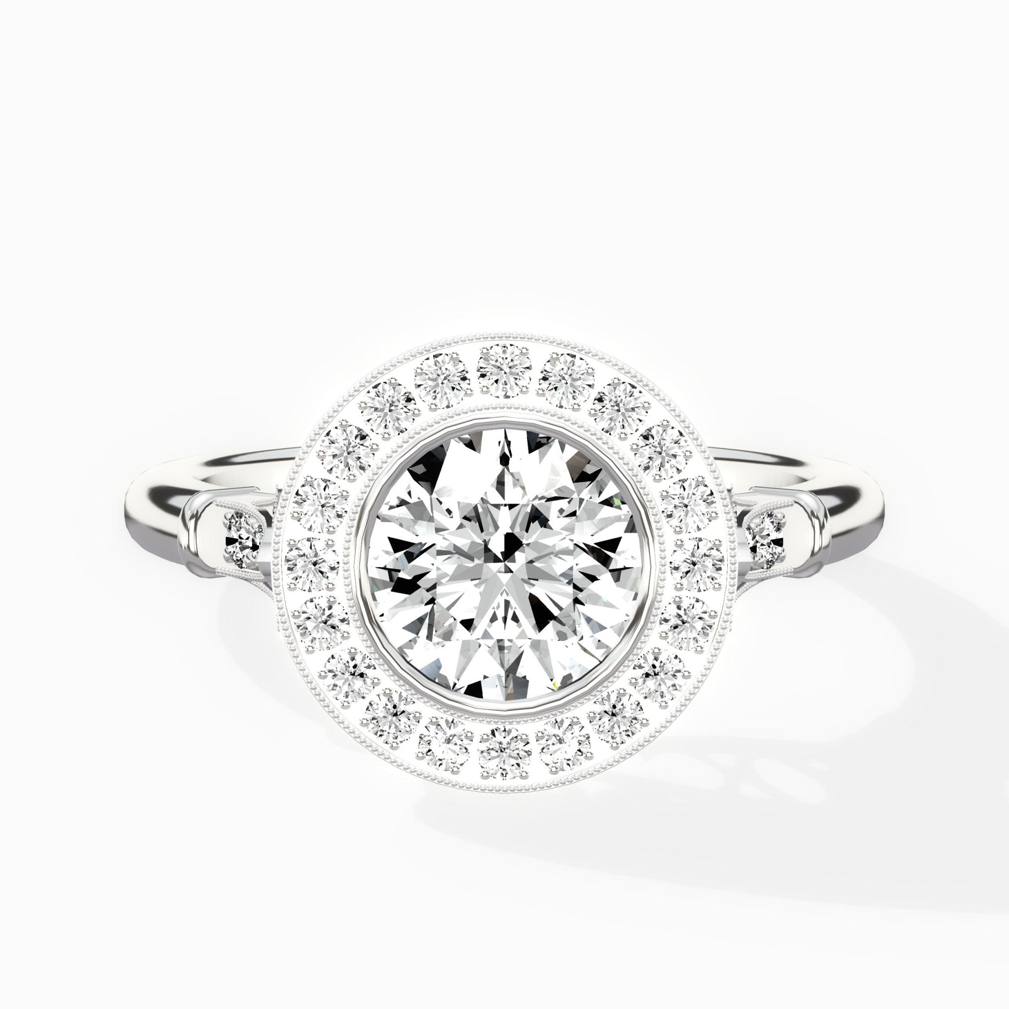 Miami Vintage Style Engagement Ring - The Better Diamonds