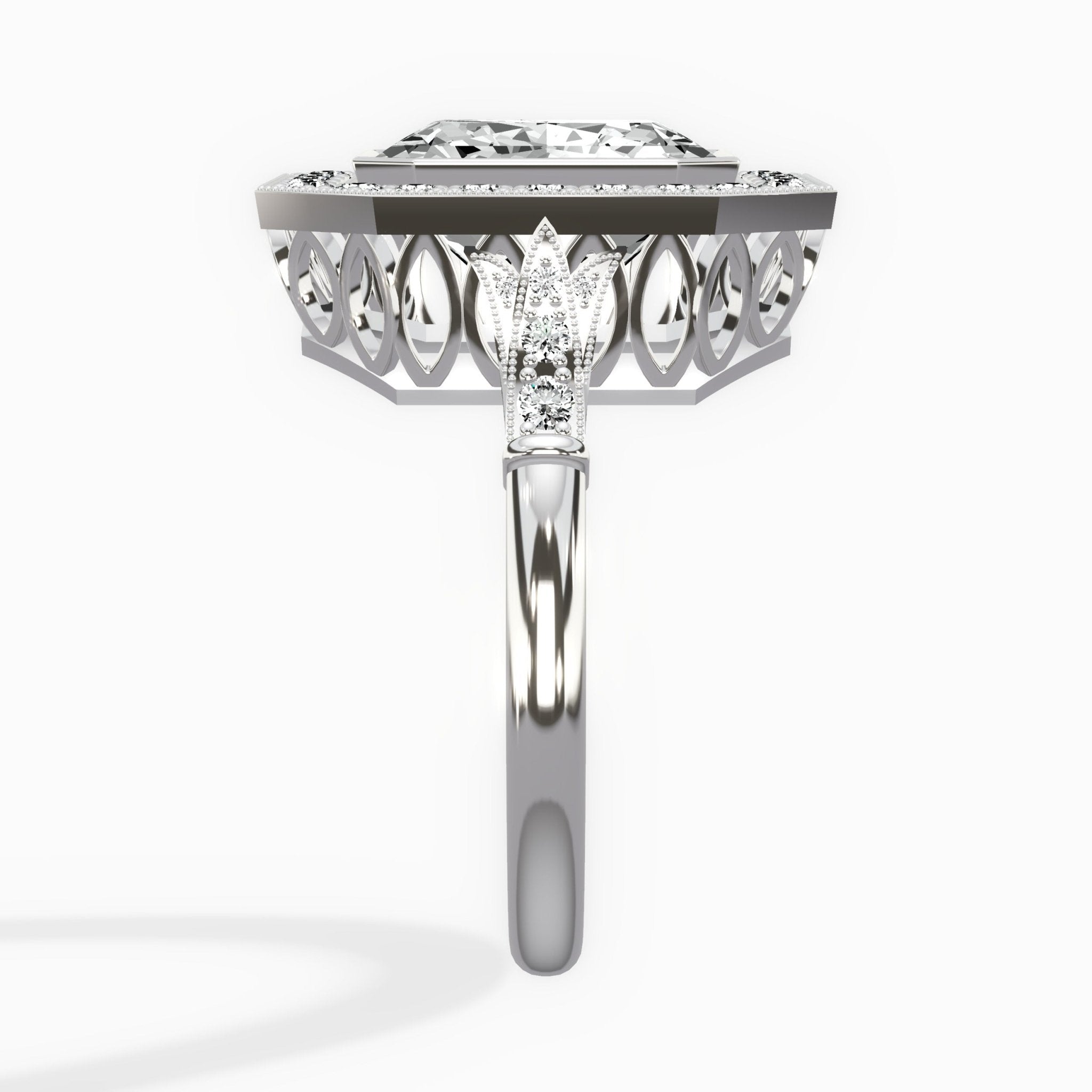 Miami Vintage Style Engagement Ring - The Better Diamonds