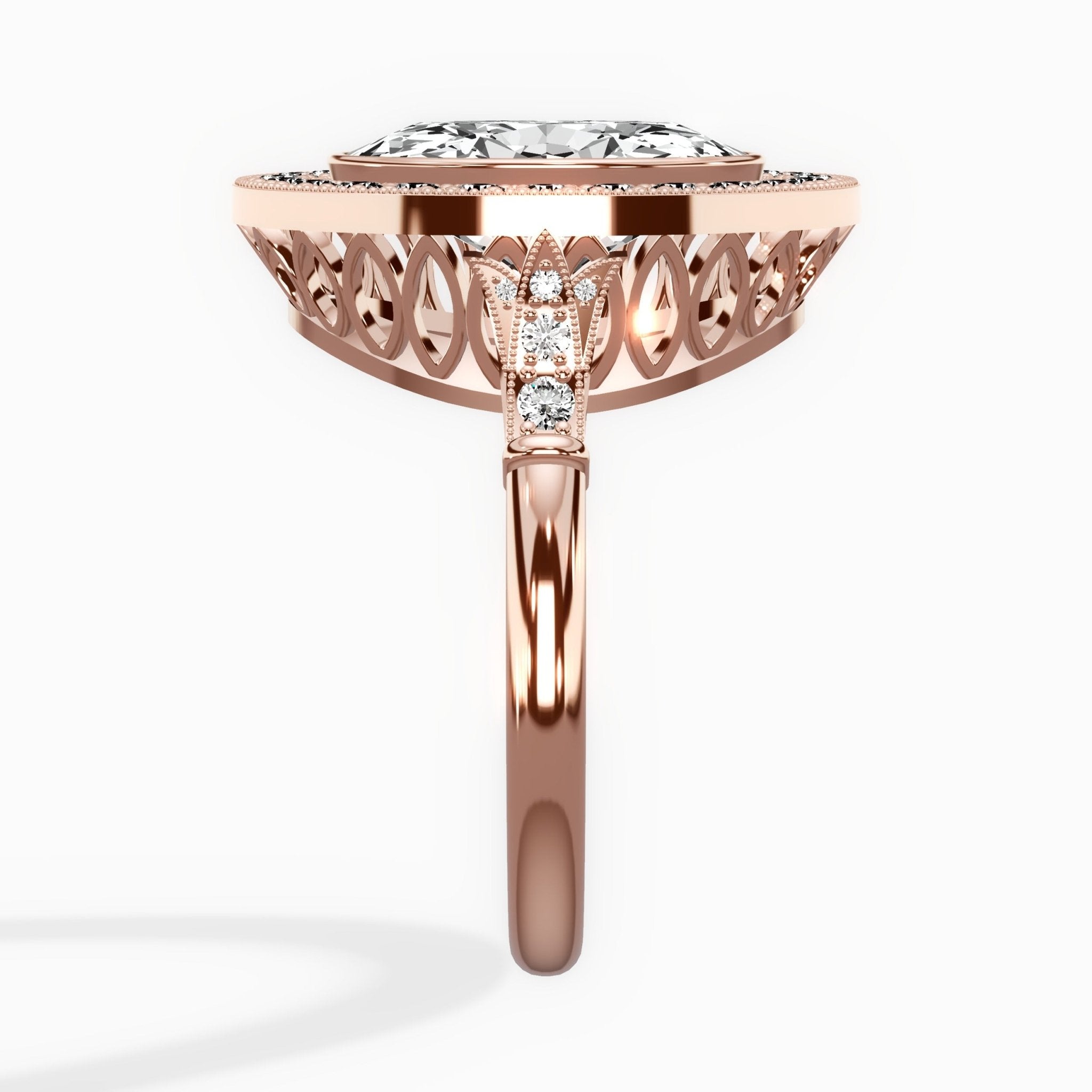 Miami Vintage Style Engagement Ring - The Better Diamonds