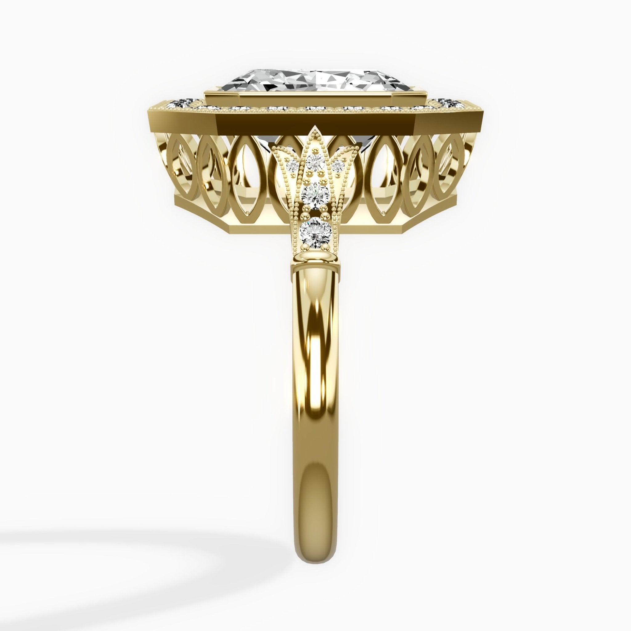 Miami Vintage Style Engagement Ring - The Better Diamonds