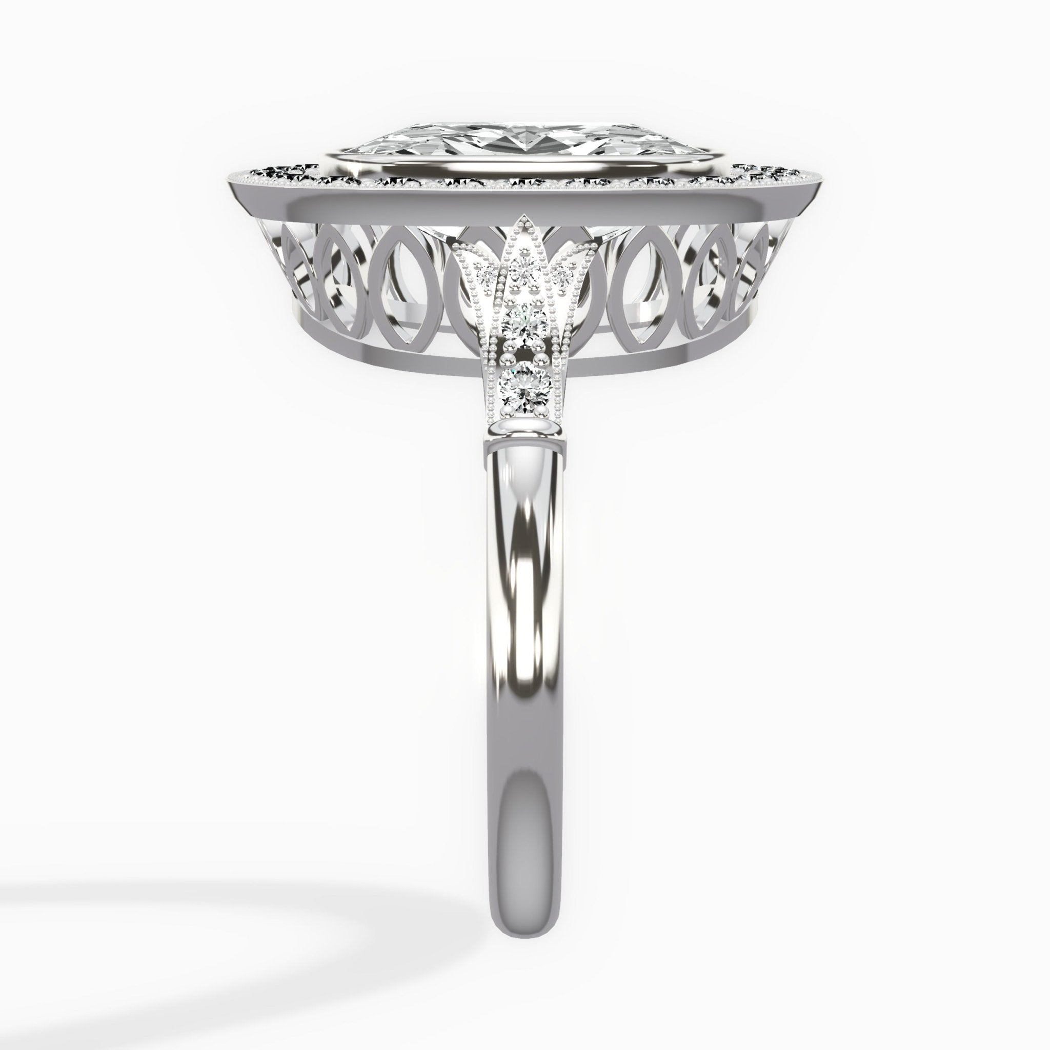 Miami Vintage Style Engagement Ring - The Better Diamonds