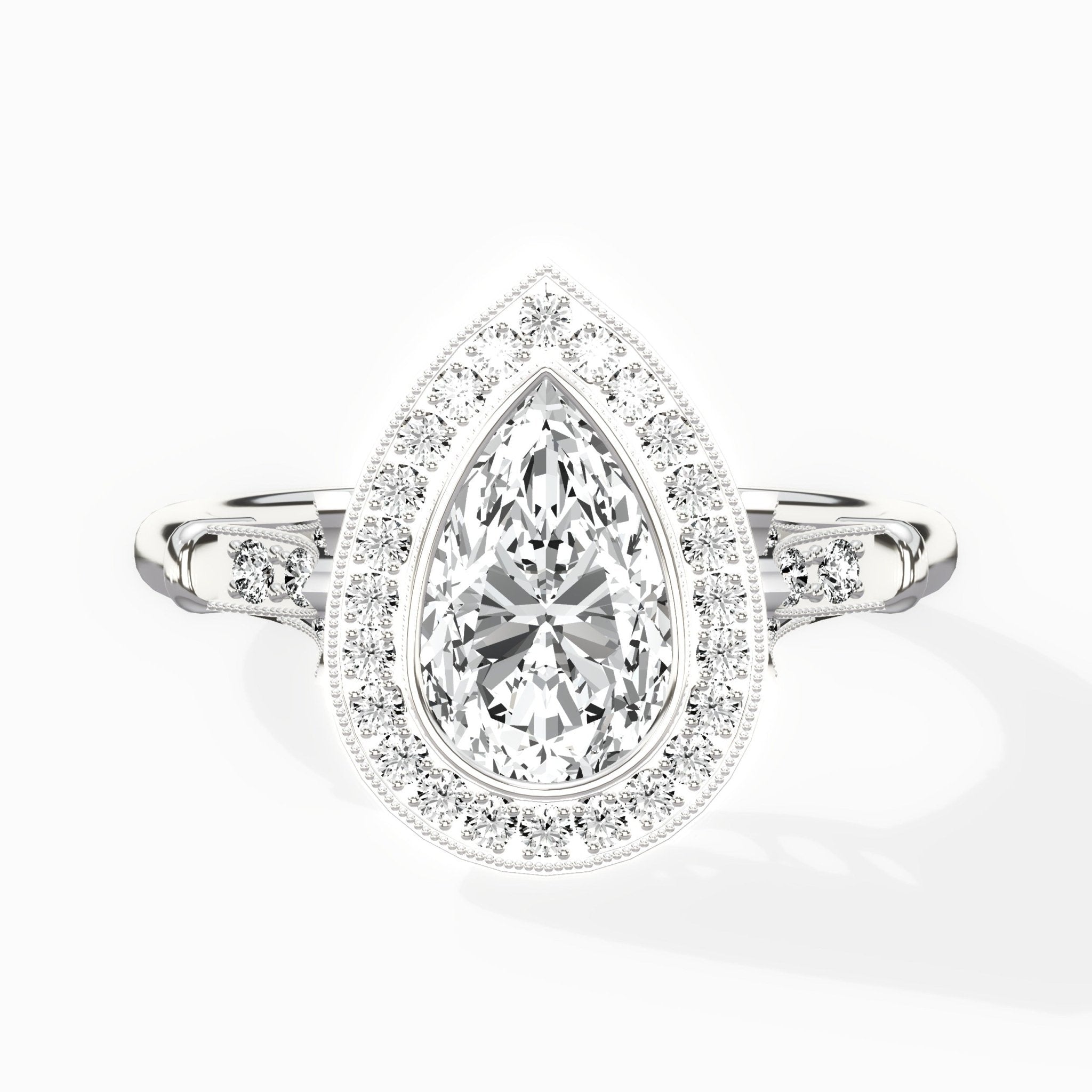 Miami Vintage Style Engagement Ring - The Better Diamonds