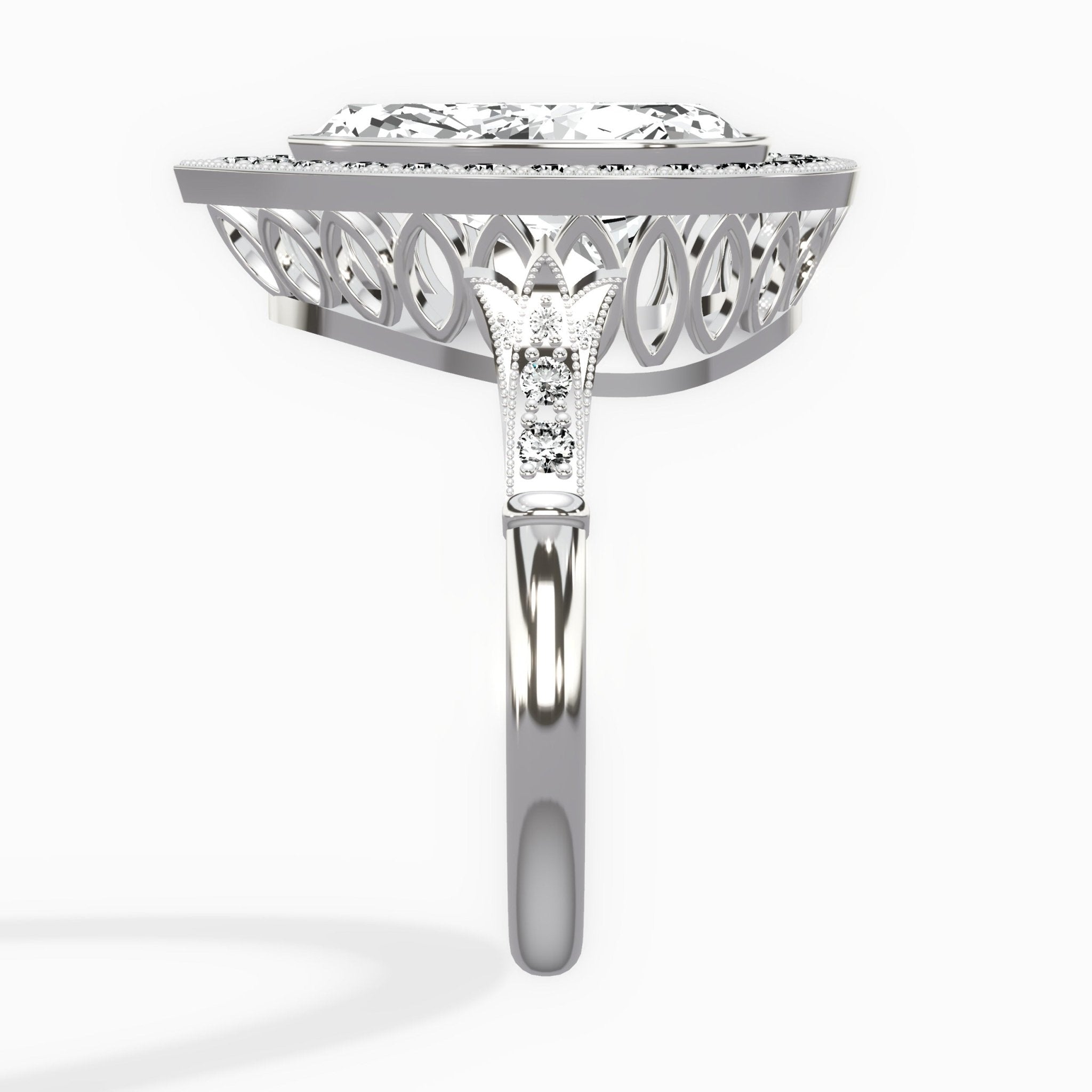 Miami Vintage Style Engagement Ring - The Better Diamonds
