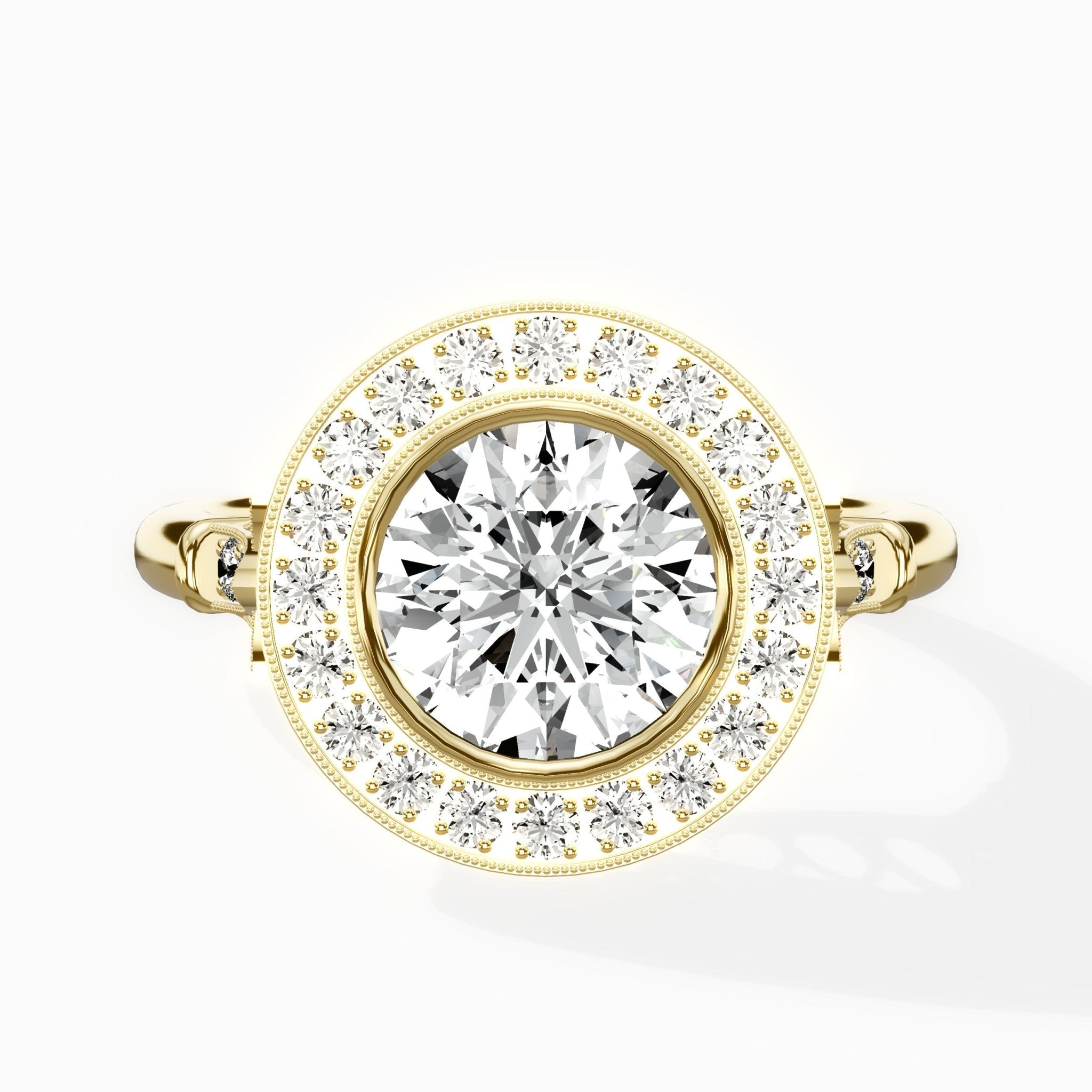 Miami Vintage Style Engagement Ring - The Better Diamonds