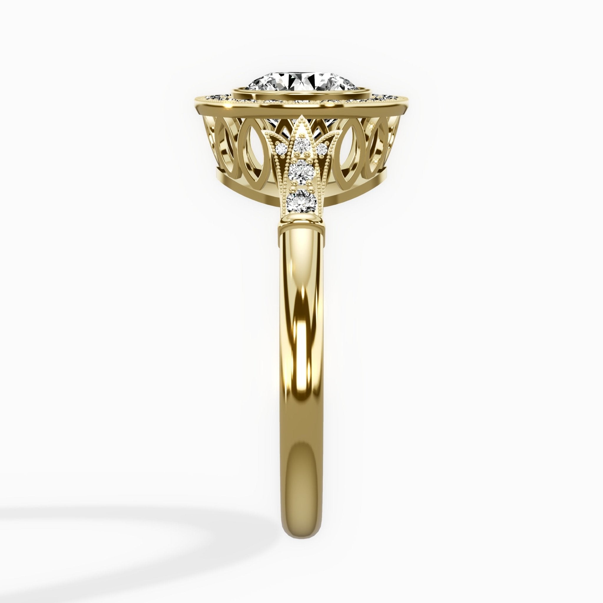 Miami Vintage Style Engagement Ring - The Better Diamonds