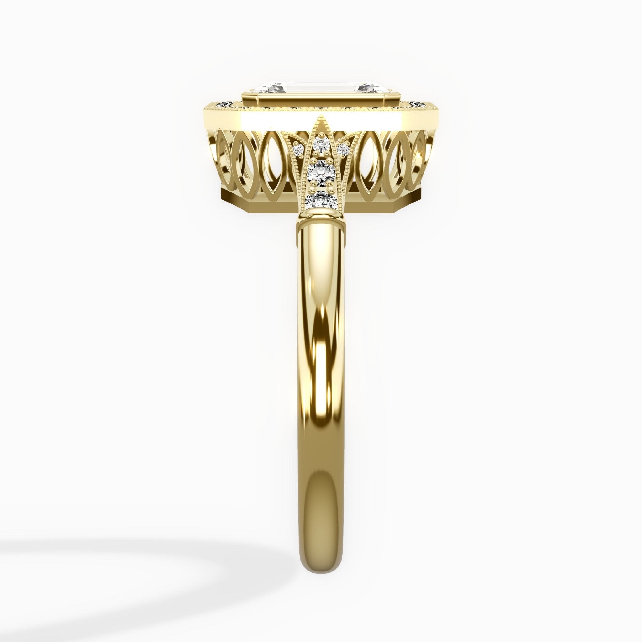 Miami Vintage Style Engagement Ring - The Better Diamonds