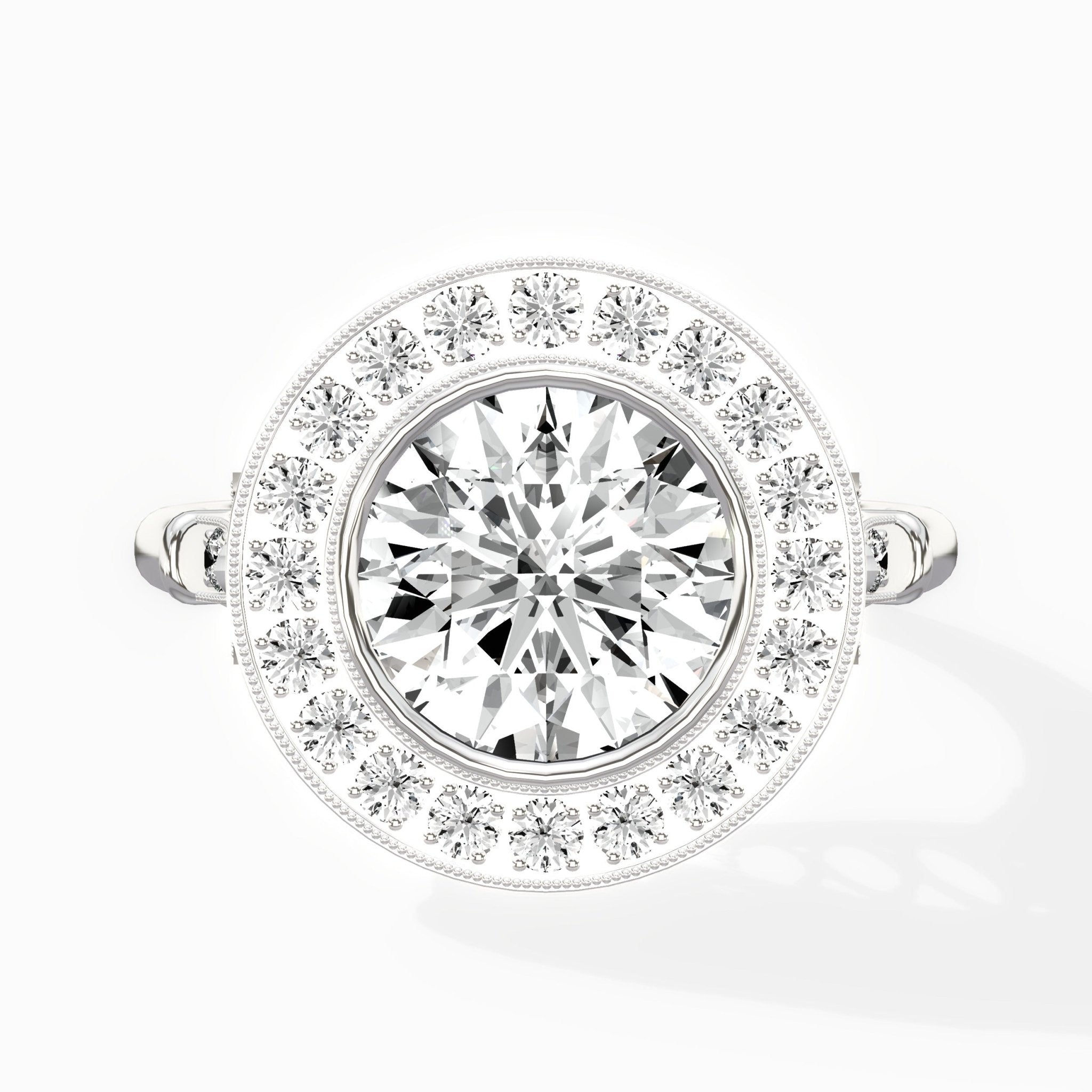 Miami Vintage Style Engagement Ring - The Better Diamonds