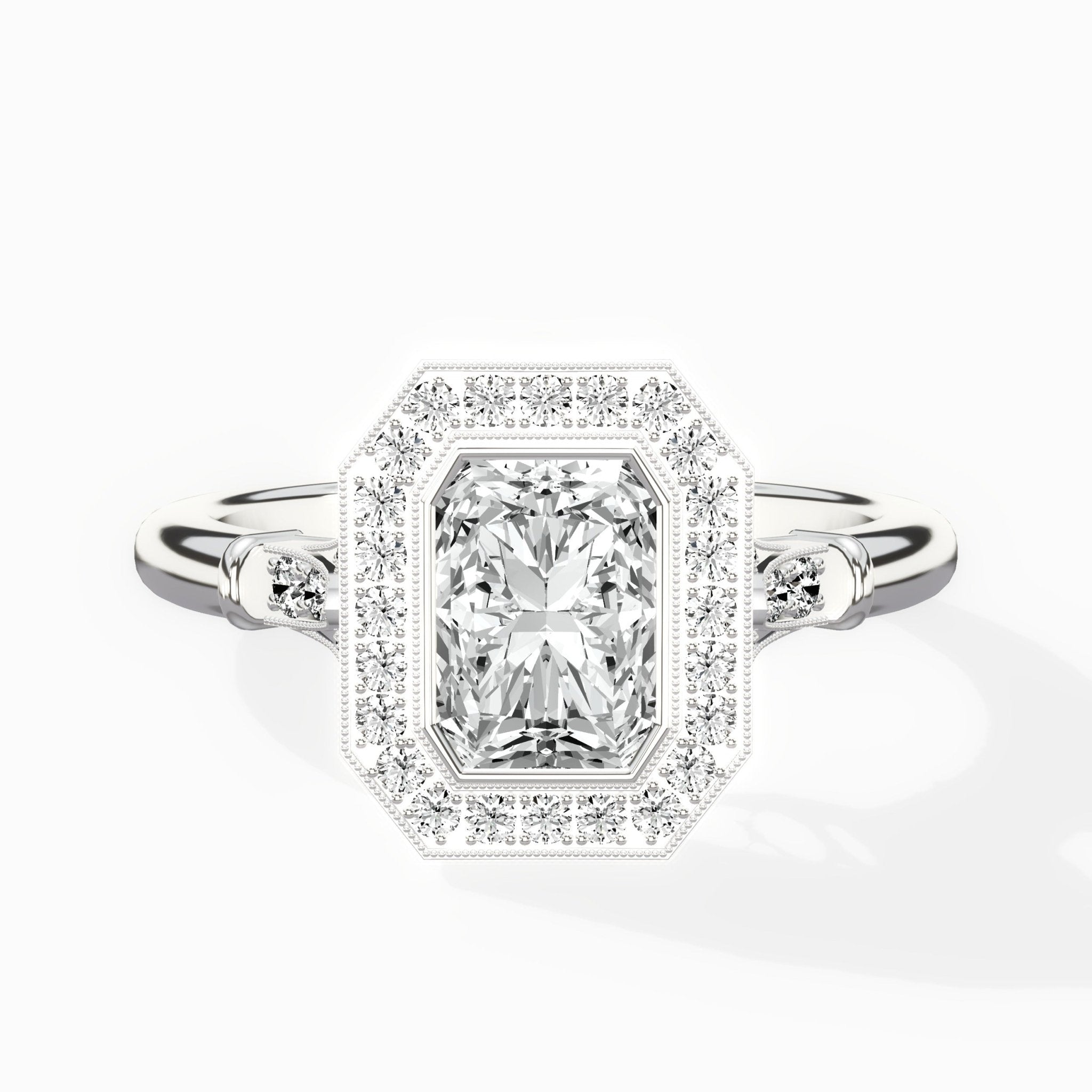 Miami Vintage Style Engagement Ring - The Better Diamonds
