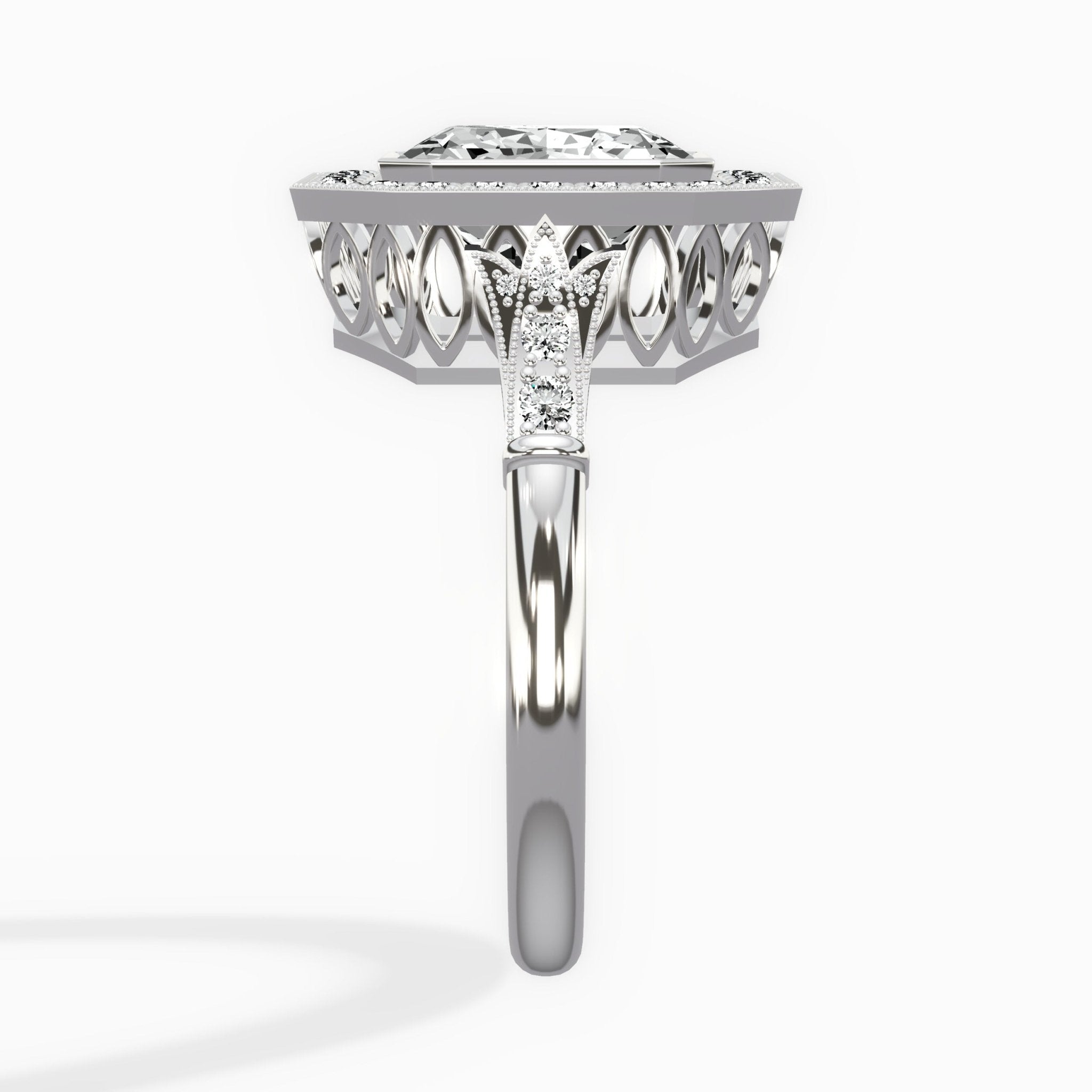 Miami Vintage Style Engagement Ring - The Better Diamonds