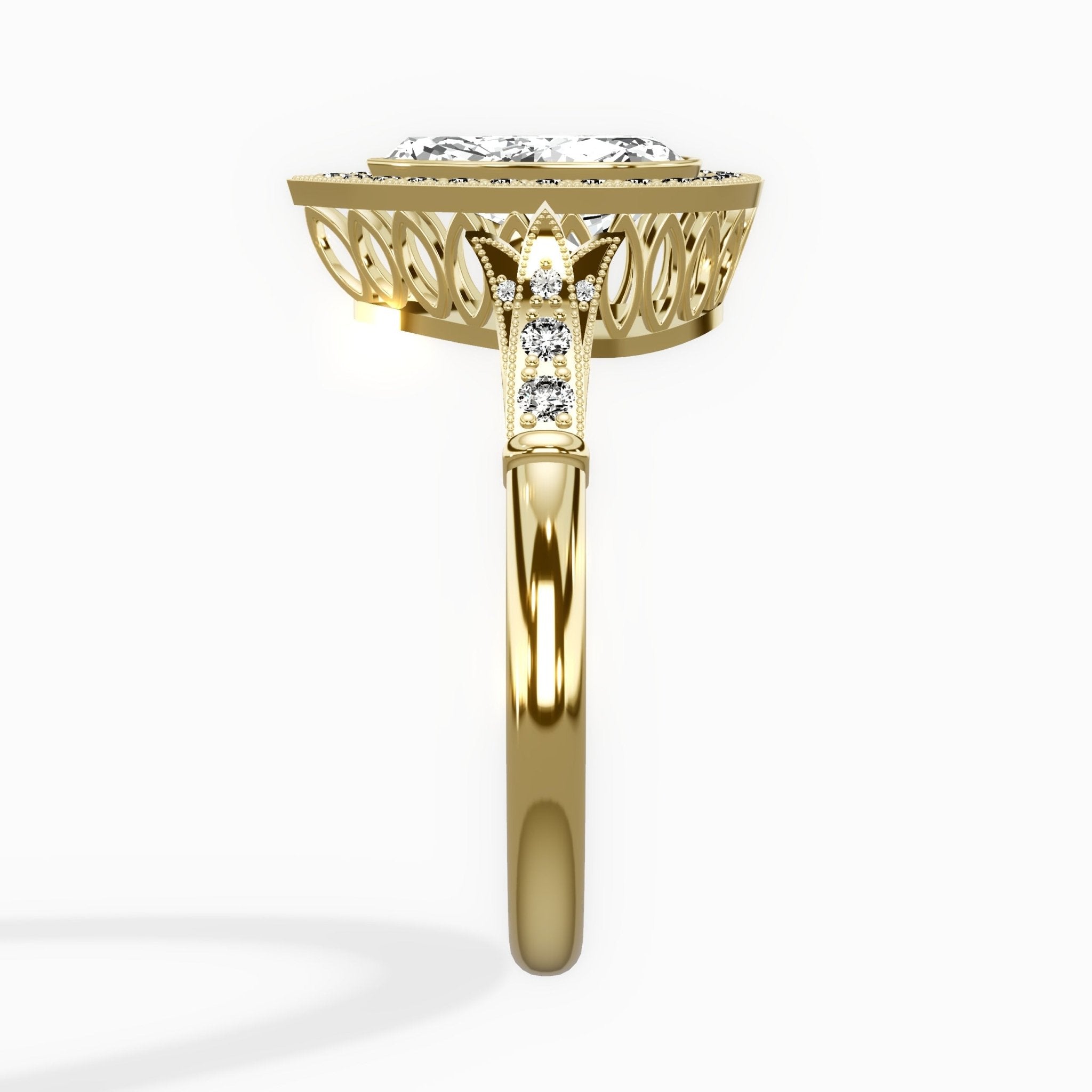 Miami Vintage Style Engagement Ring - The Better Diamonds