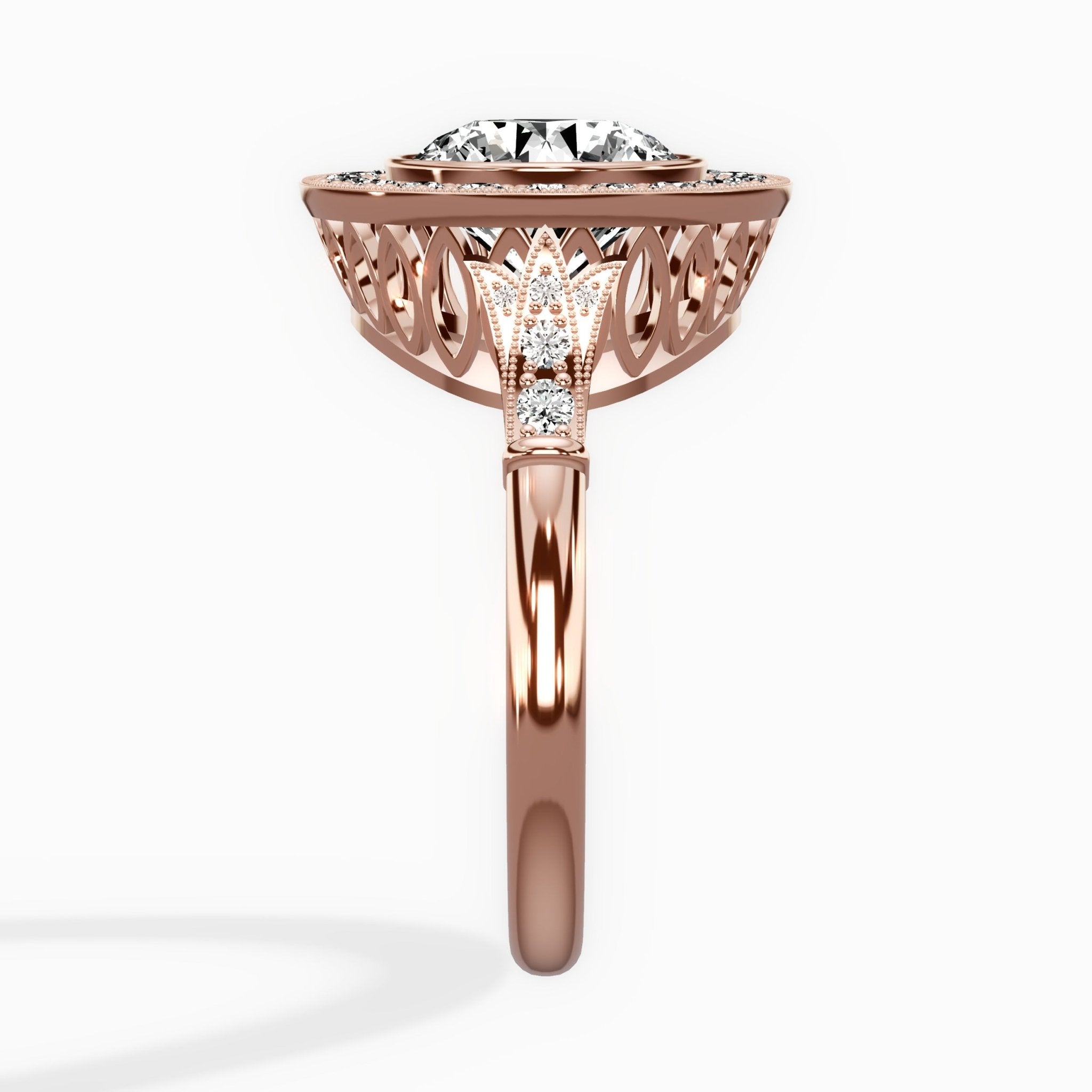 Miami Vintage Style Engagement Ring - The Better Diamonds
