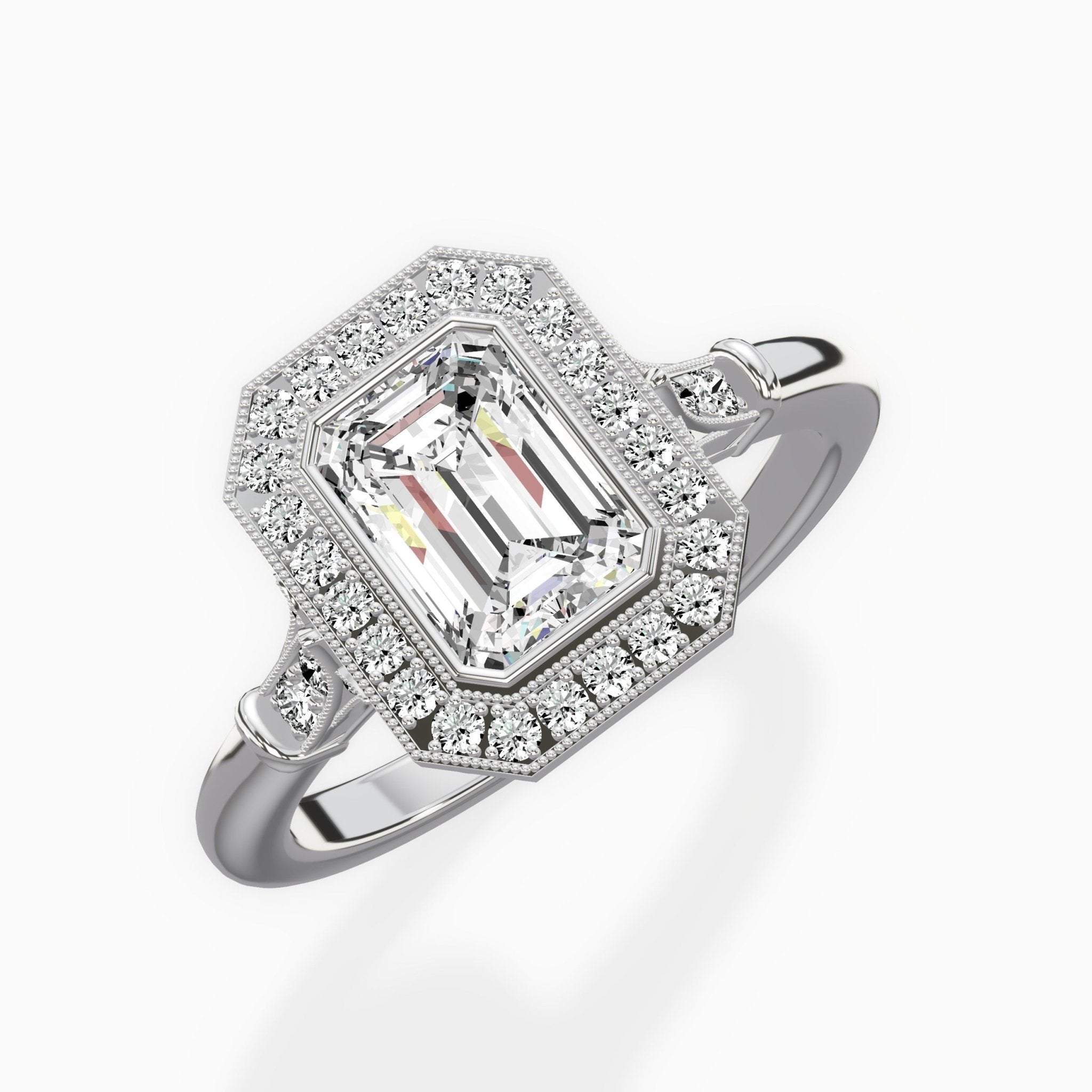 Miami Vintage Style Engagement Ring - The Better Diamonds