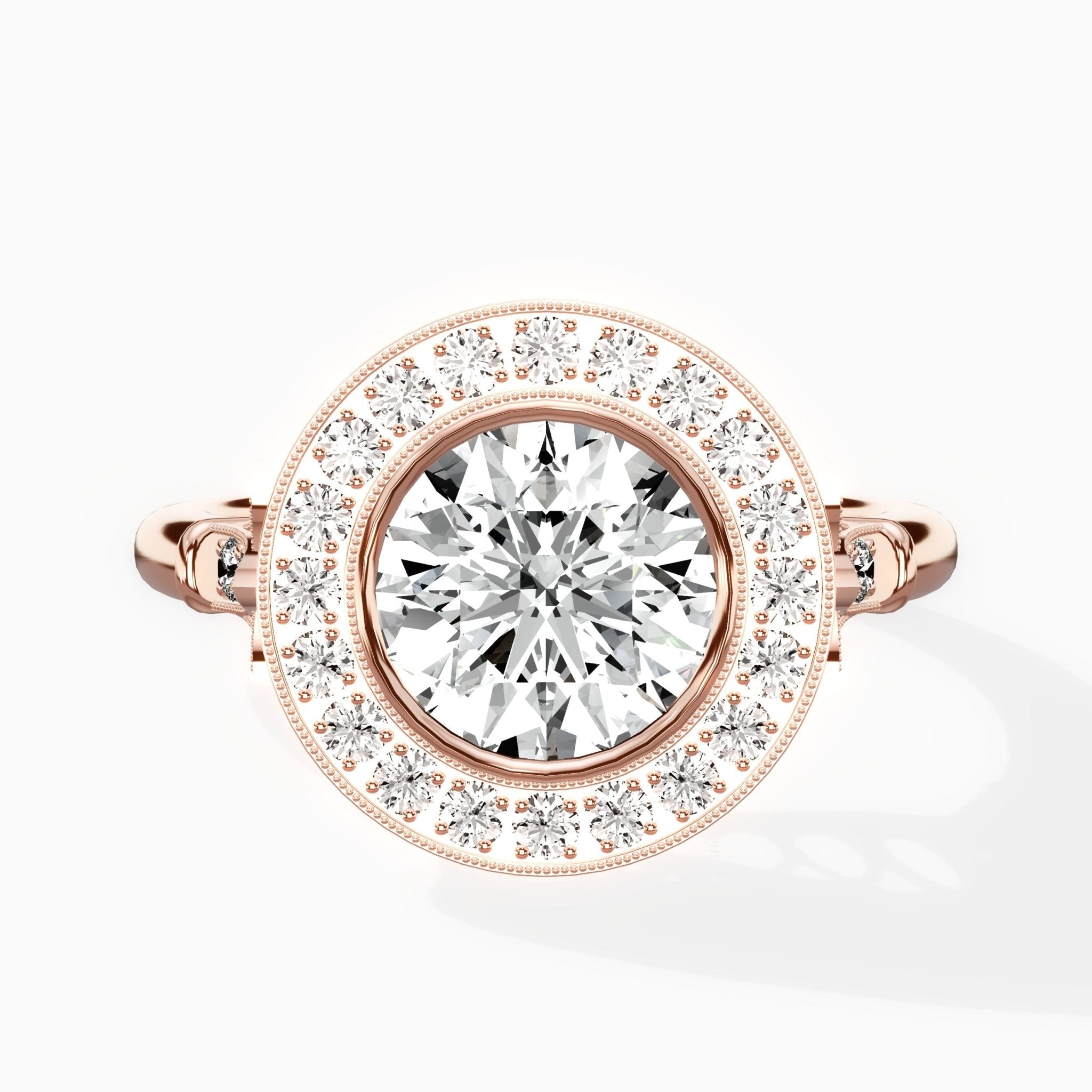 Miami Vintage Style Engagement Ring - The Better Diamonds