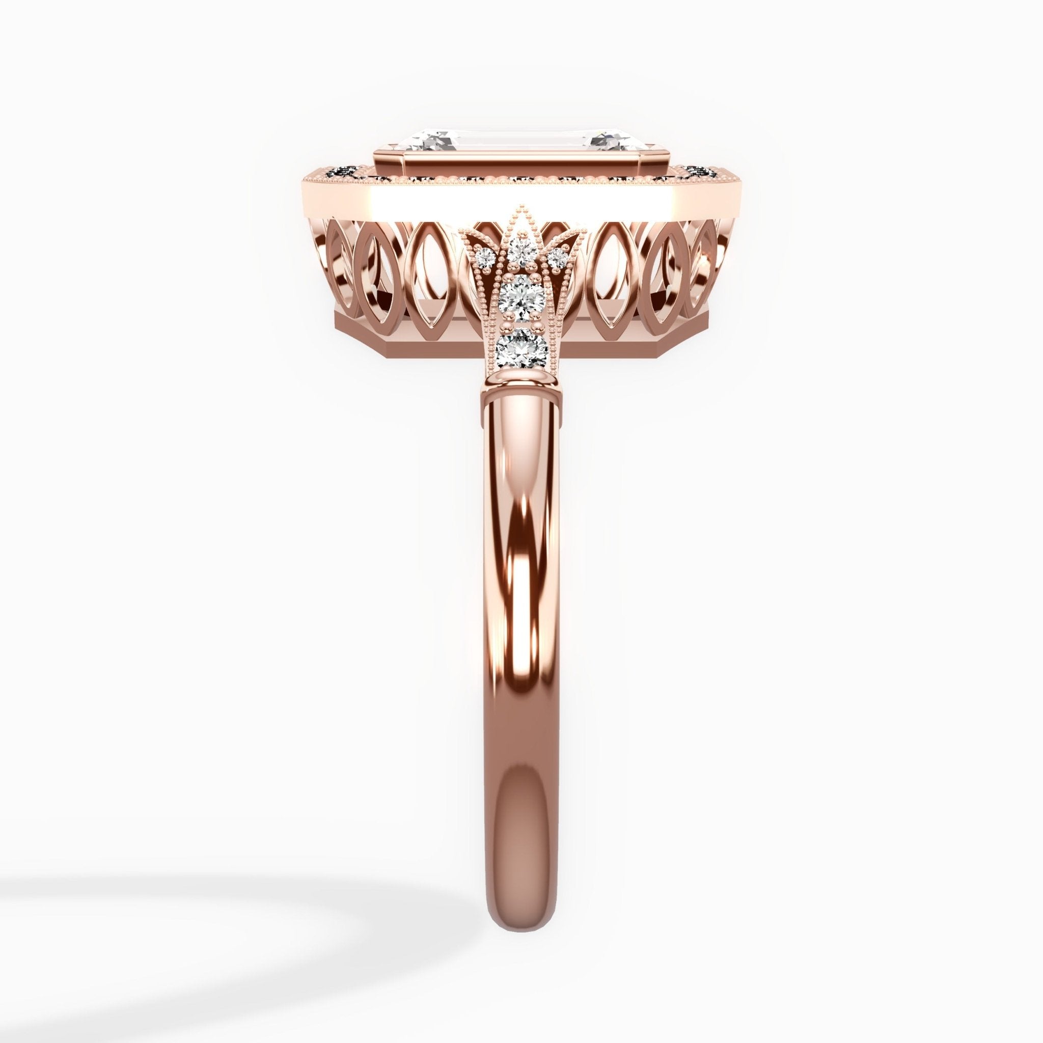 Miami Vintage Style Engagement Ring - The Better Diamonds