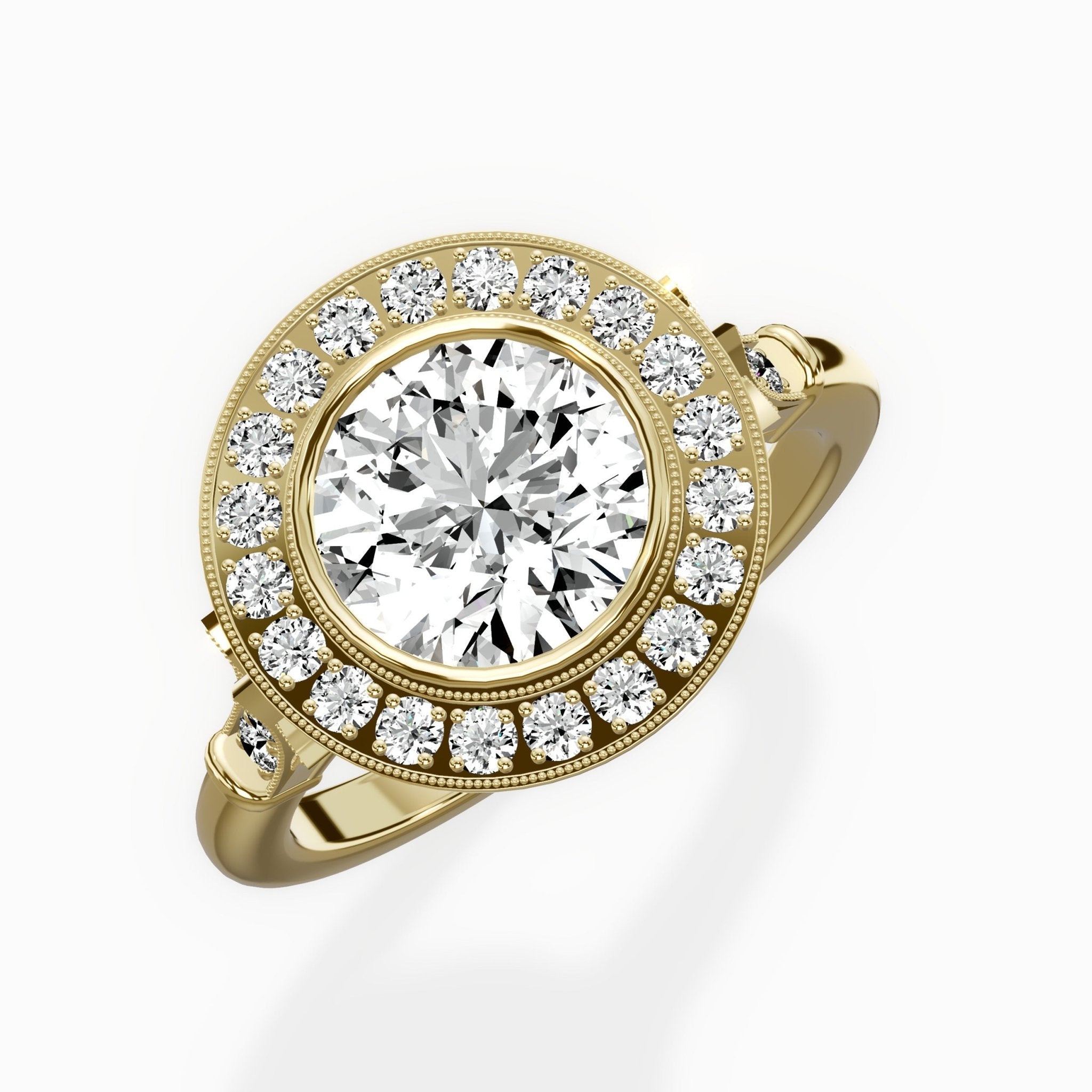 Miami Vintage Style Engagement Ring - The Better Diamonds