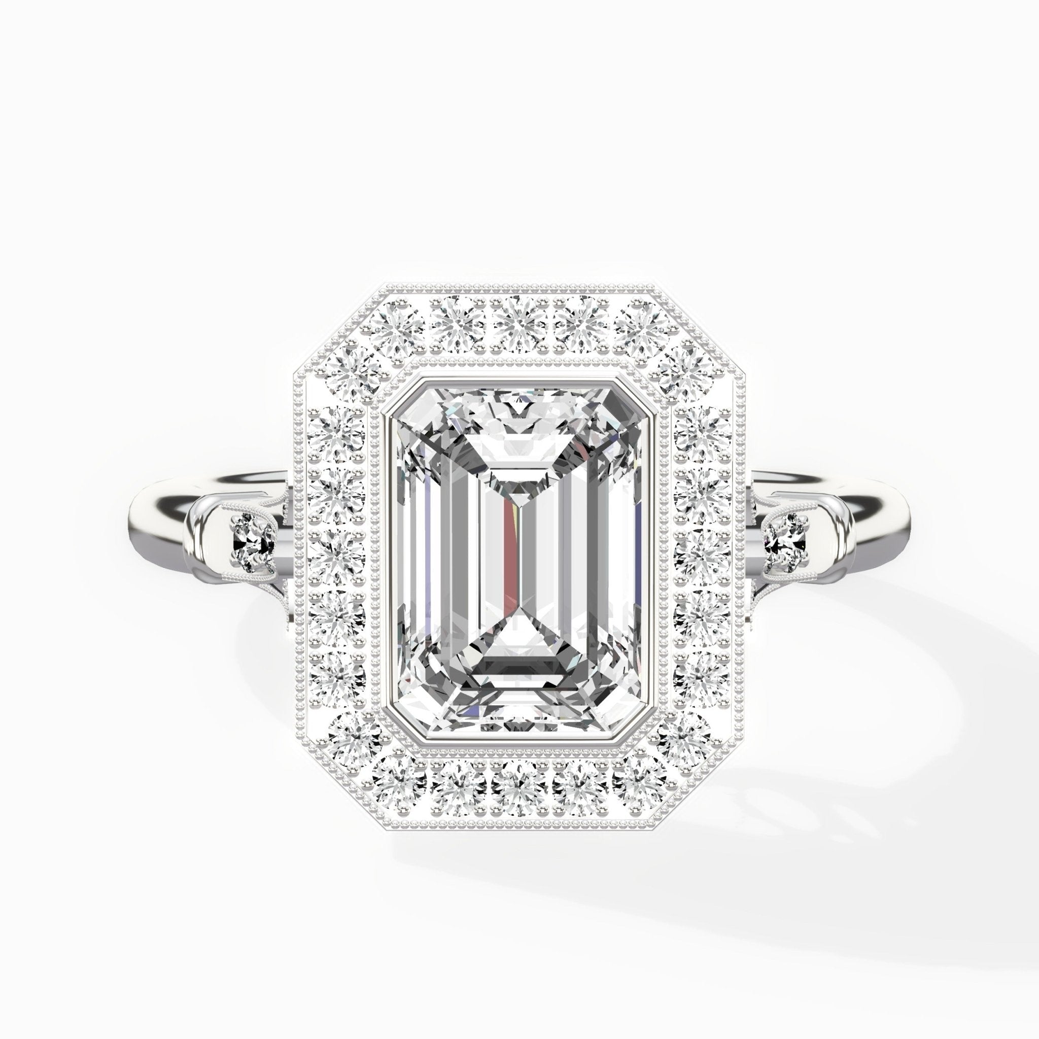Miami Vintage Style Engagement Ring - The Better Diamonds