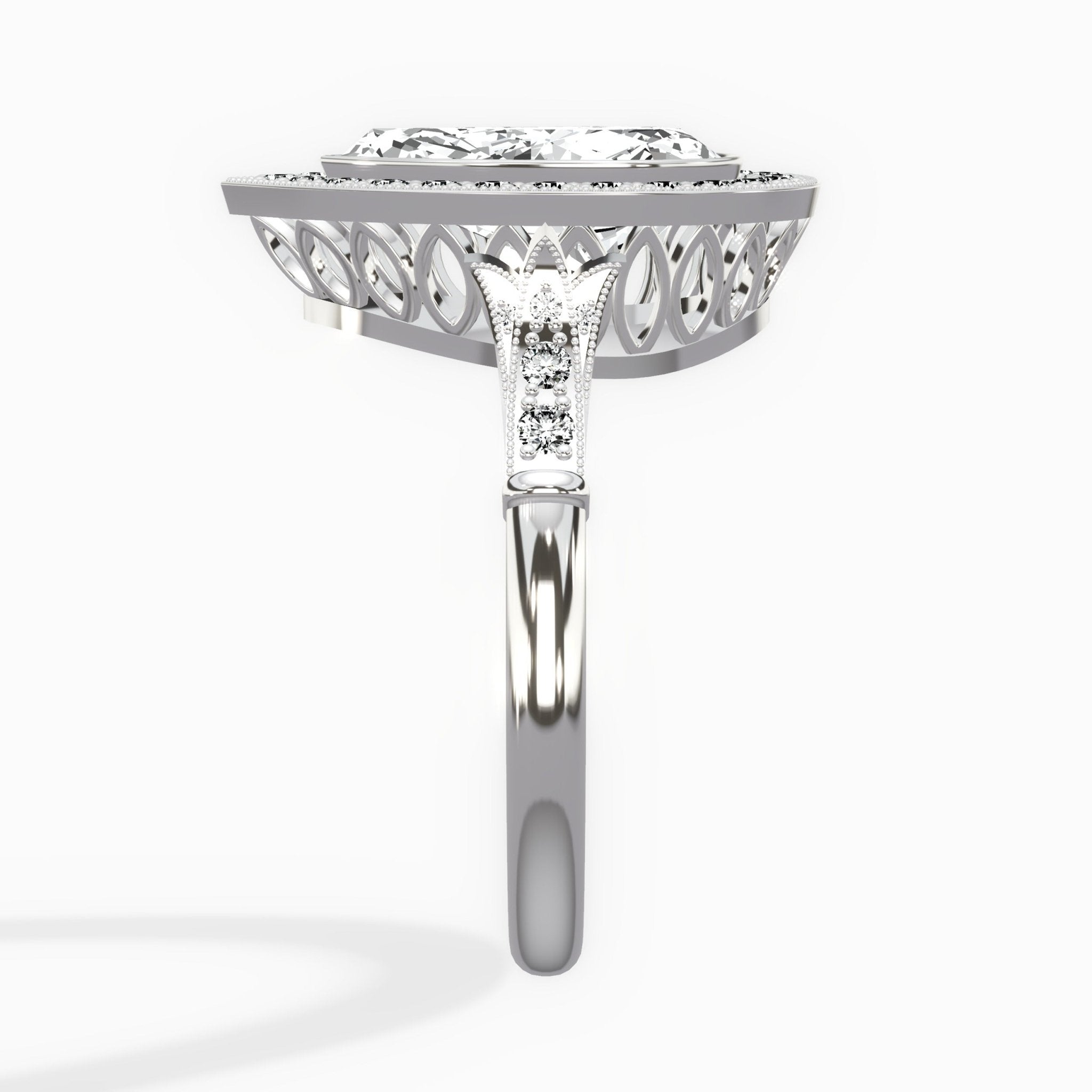 Miami Vintage Style Engagement Ring - The Better Diamonds