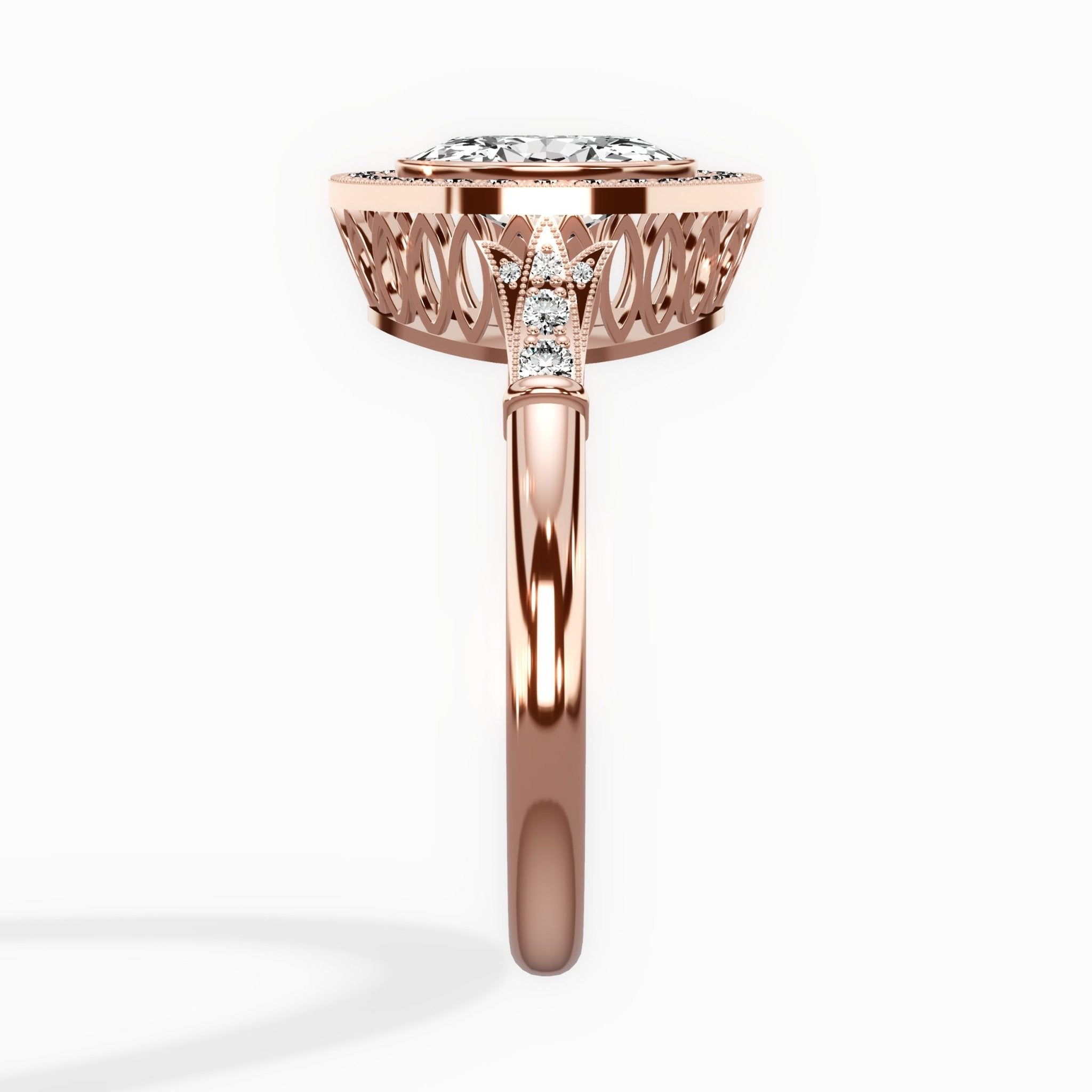 Miami Vintage Style Engagement Ring - The Better Diamonds