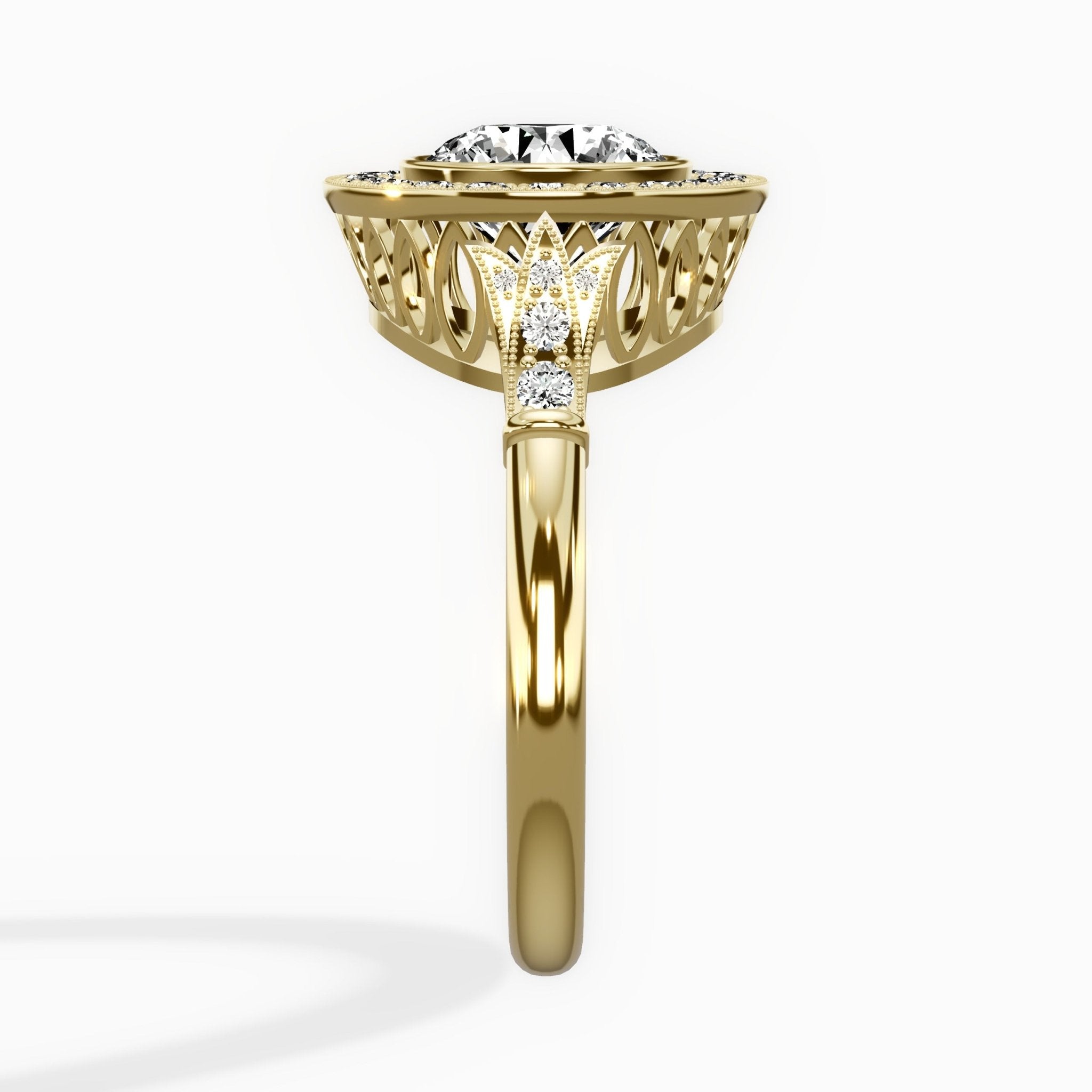 Miami Vintage Style Engagement Ring - The Better Diamonds